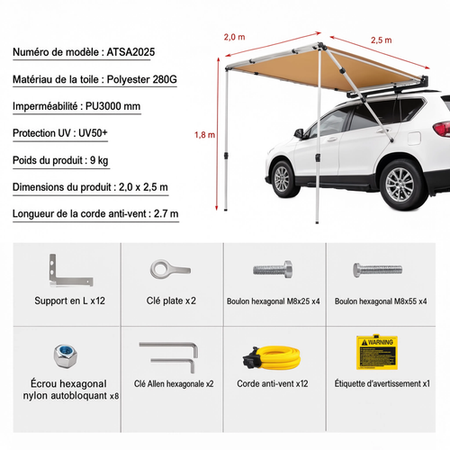Auvent de Voiture XL